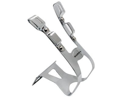 MKS Stainless Steel Cage Toe Clips Silver L for sale online