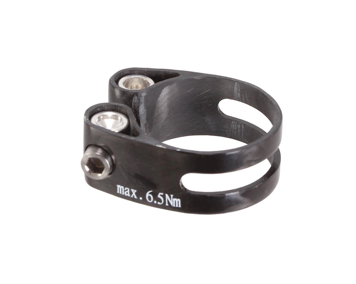 BIKE BICYCLE FULL CARBON SEAT CLAMP 31.8mm Ti-Bolt 10g